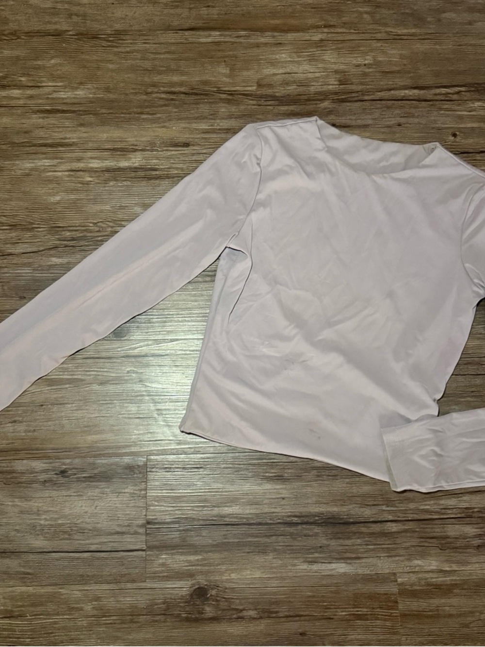 Women’s Long Sleeve Scoop Neck Top - Light Lavender